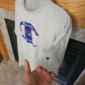 Champion Big C Center Graphic Logo Crew neck